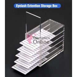 Cutie pentru depozitare extensii de gene Mini Box + 5 placute gene BX001 Transparent